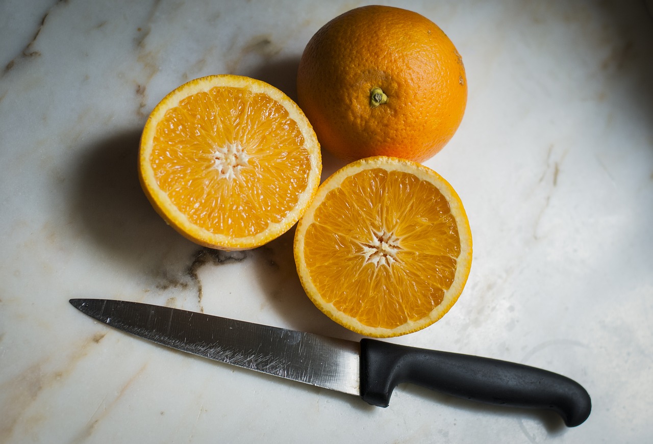 orange fruit table free photo