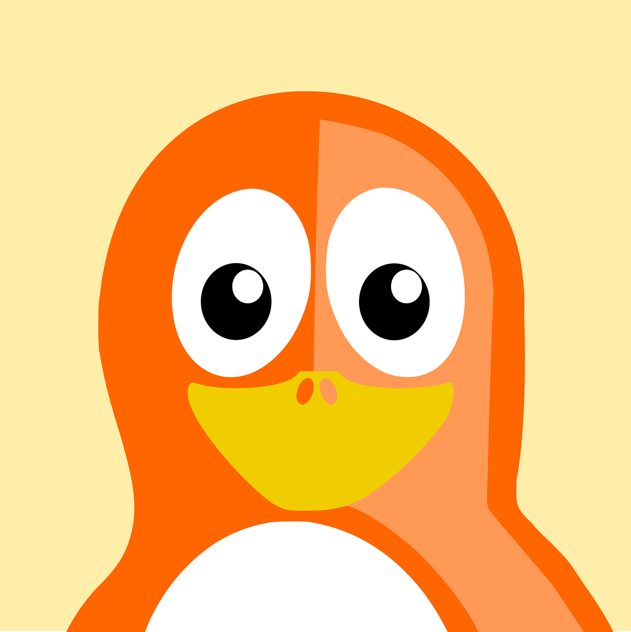 orange tux vector free photo