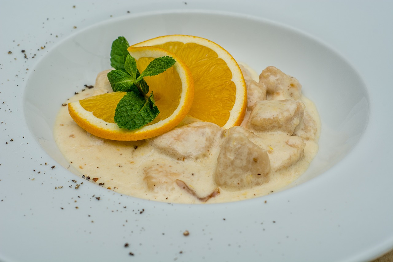 orange dish fricassee free photo