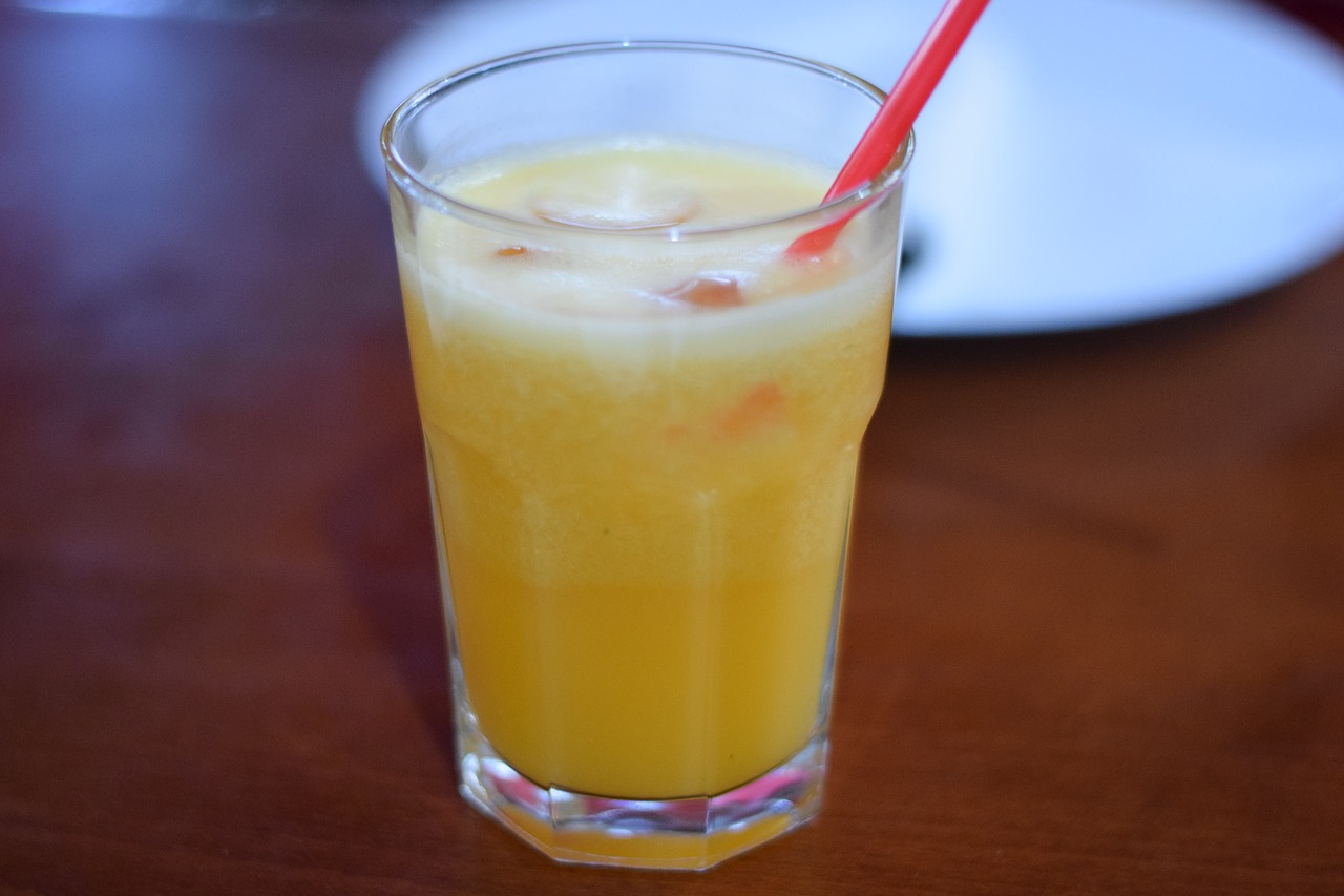 orange orange juice served free photo