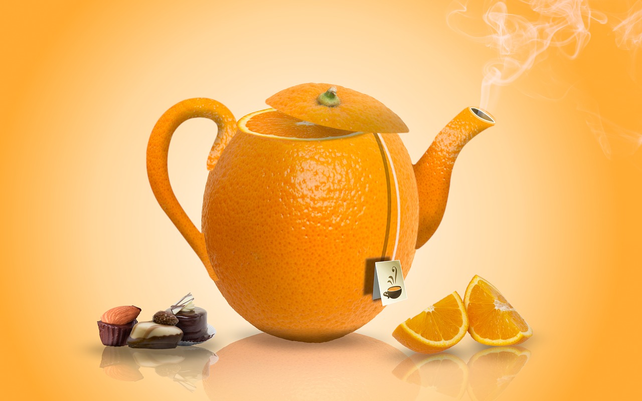 orange  chocolate  tea free photo