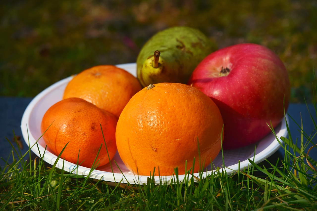 orange  apple  mandarin free photo