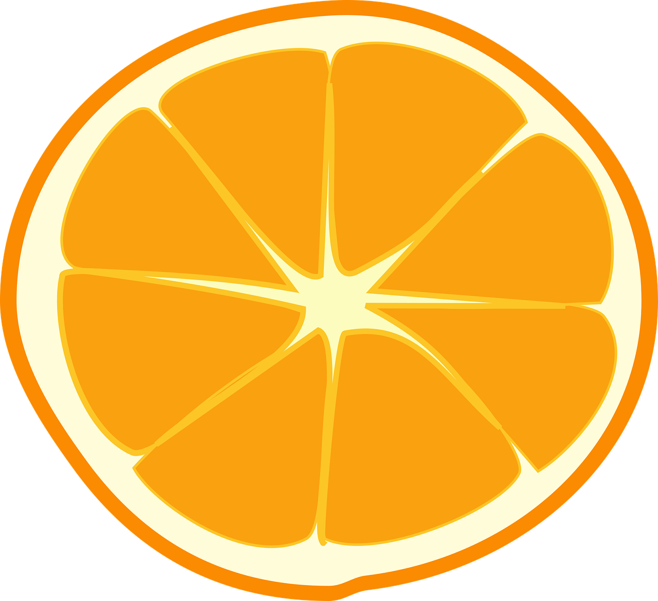 orange  orange half  fruit free photo