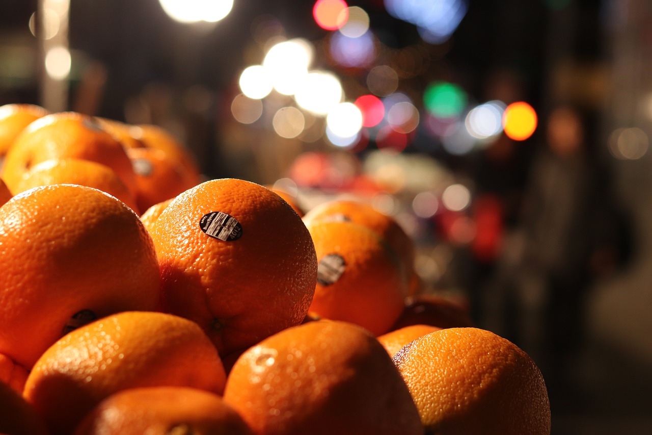 orange  night  market free photo