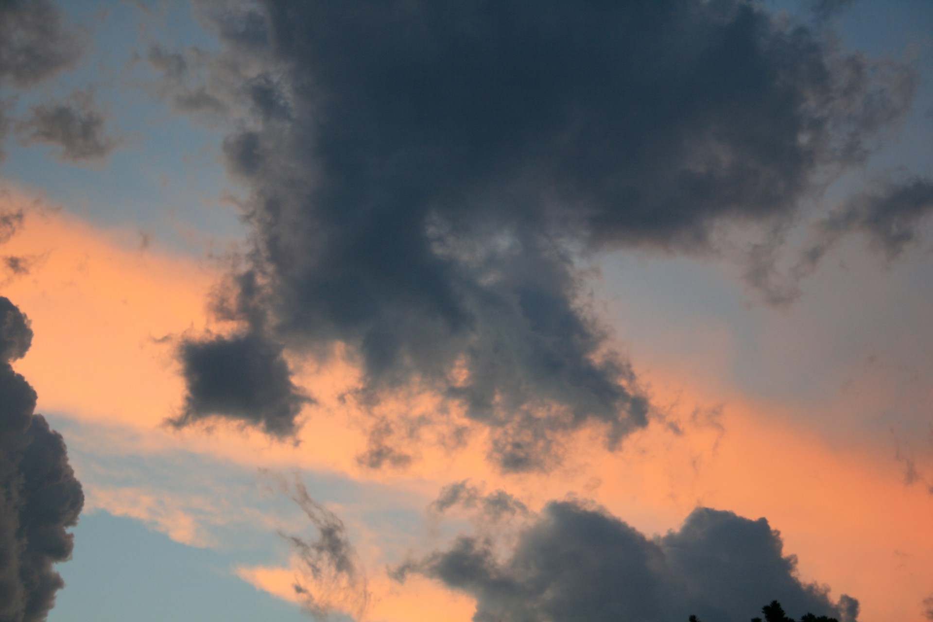 sunset clouds loose free photo