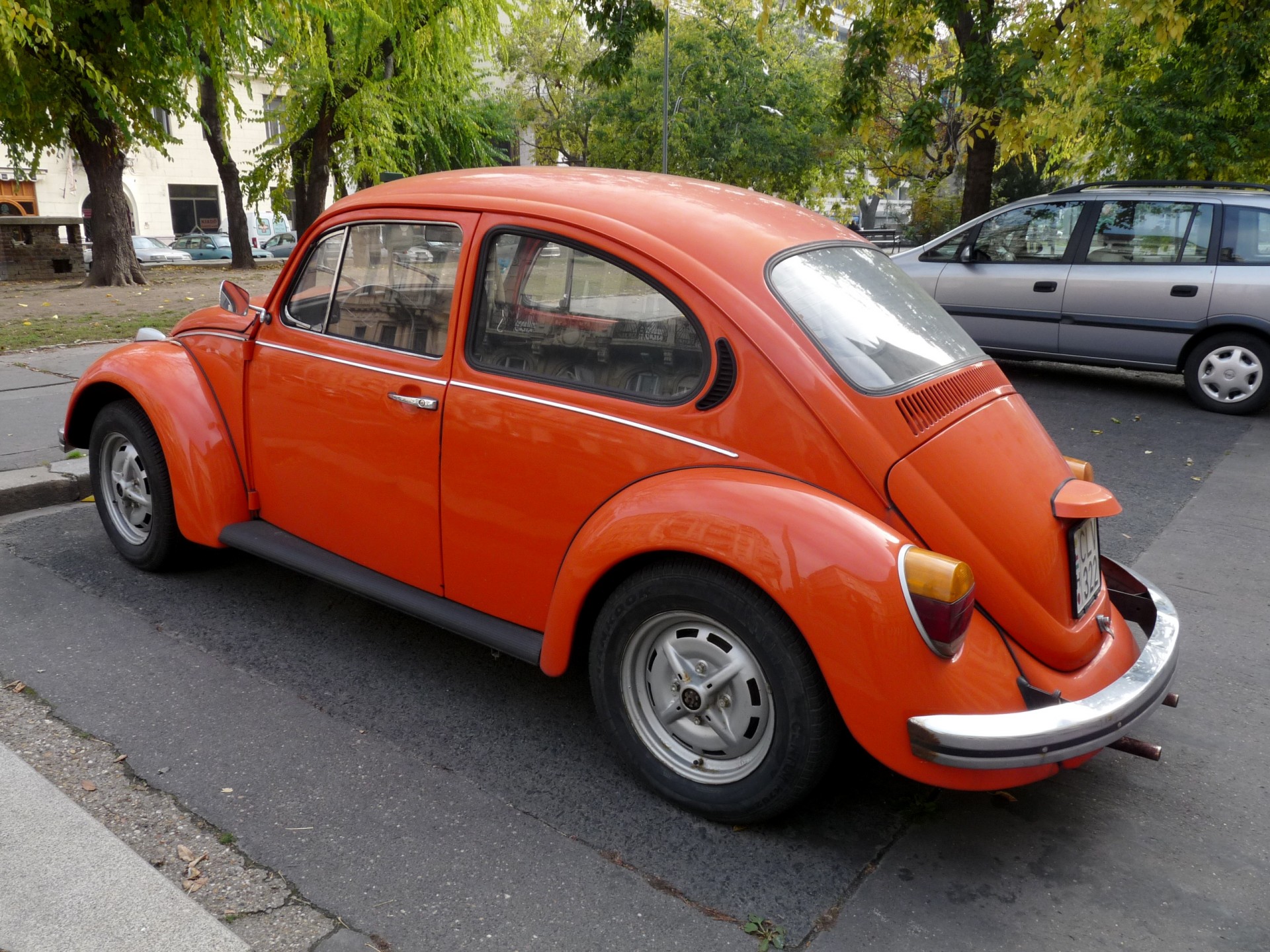 beetle car orange free photo