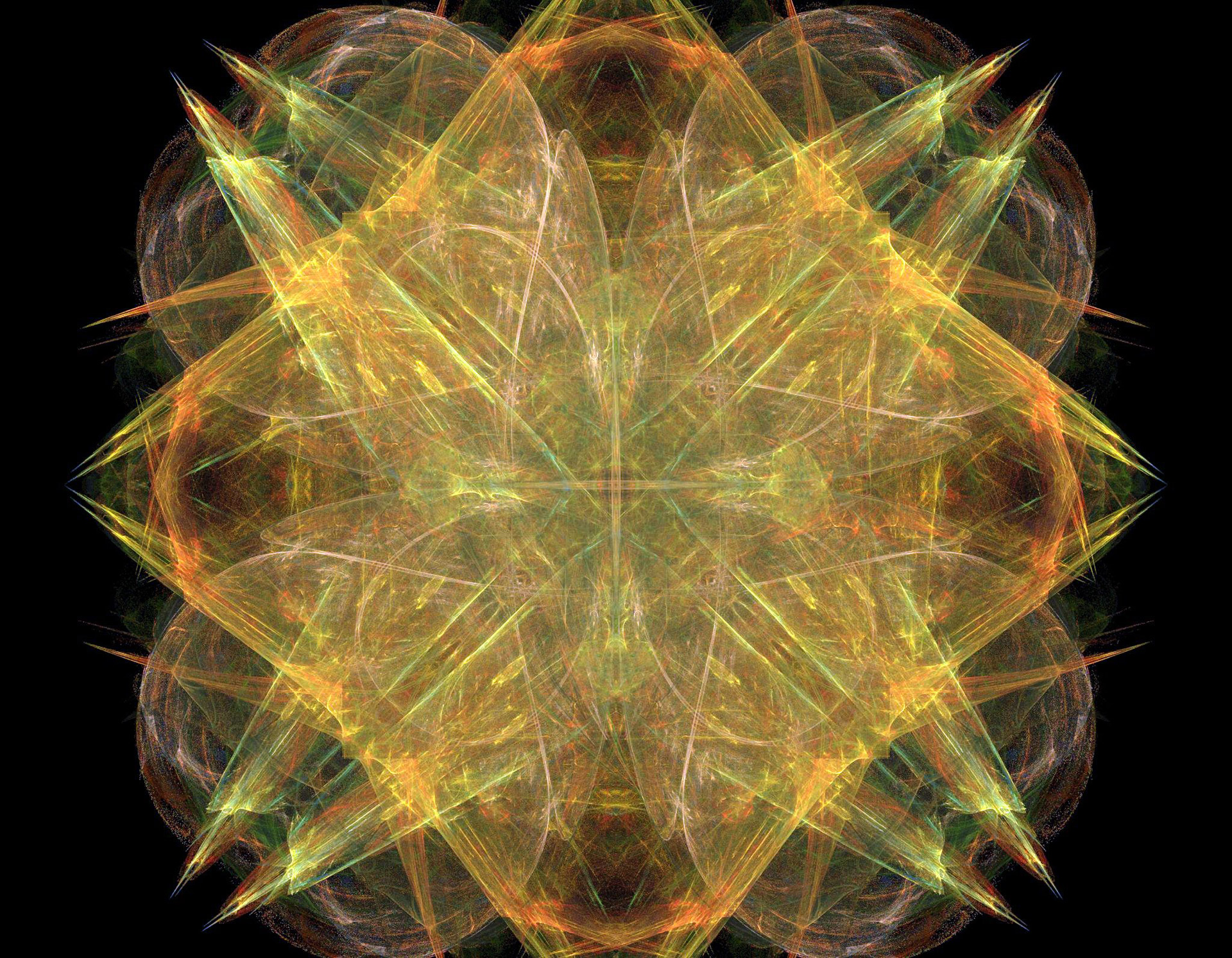 fractal abstract orange free photo