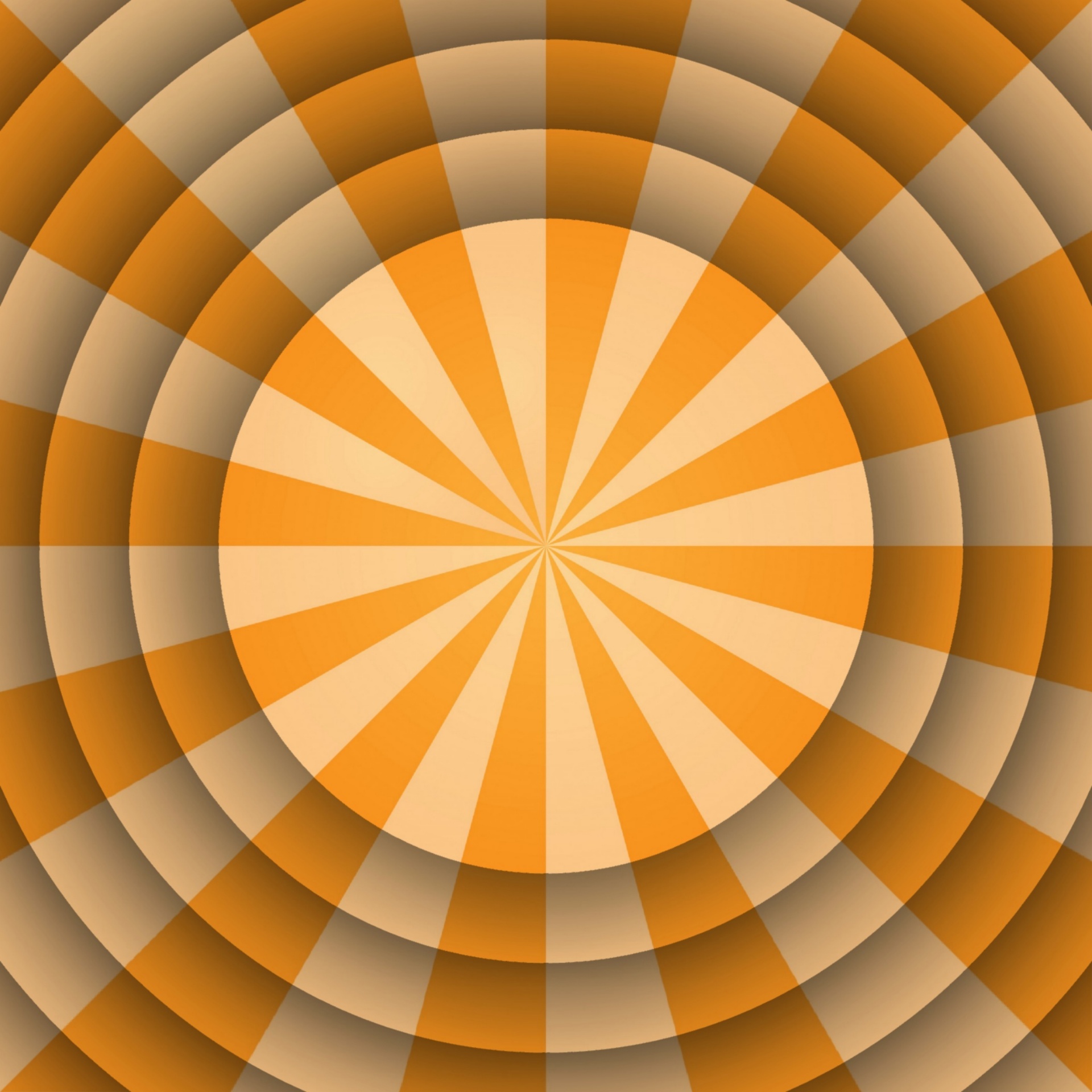 orange concentric discs free photo