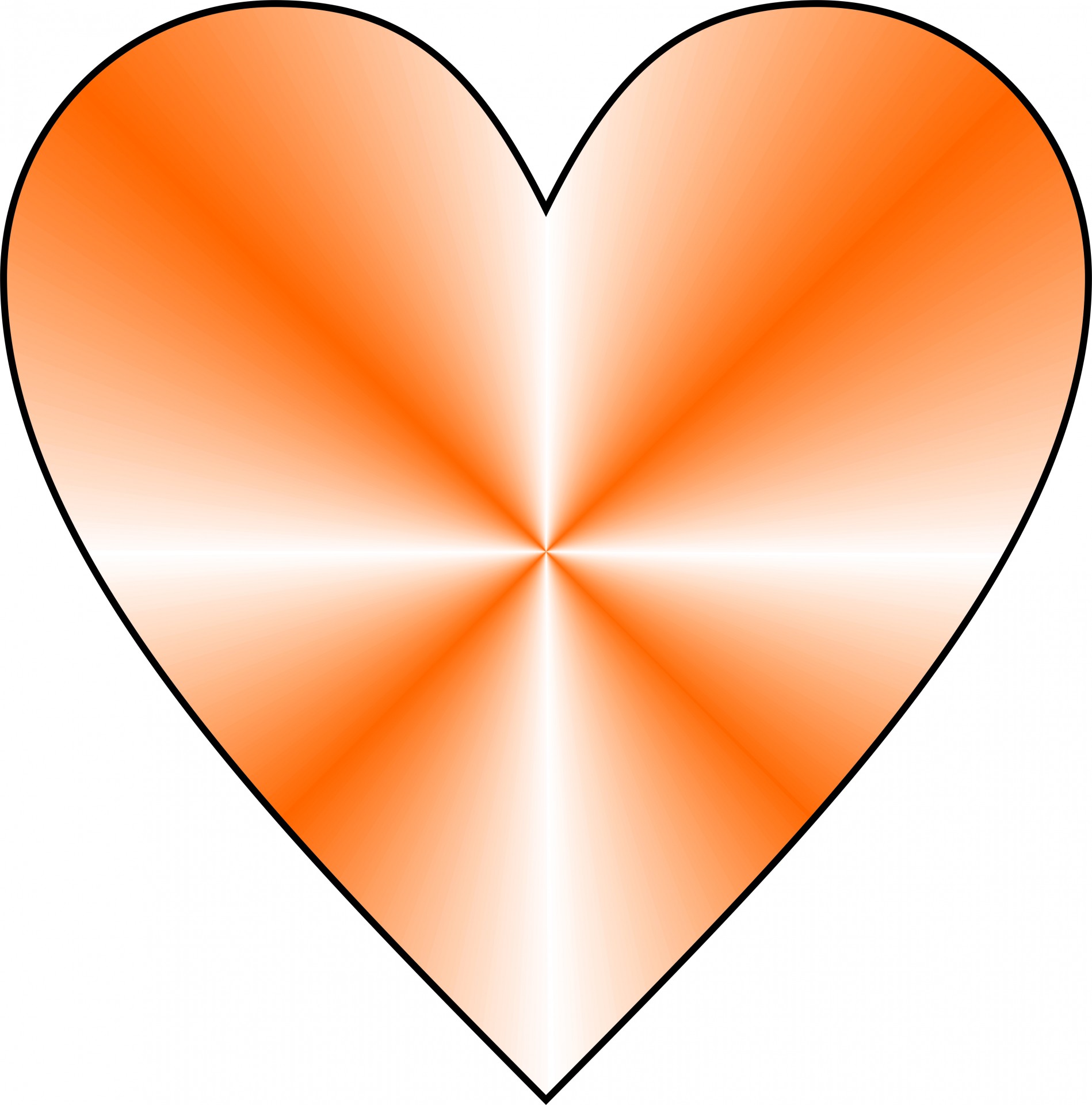 conical orange heart free photo