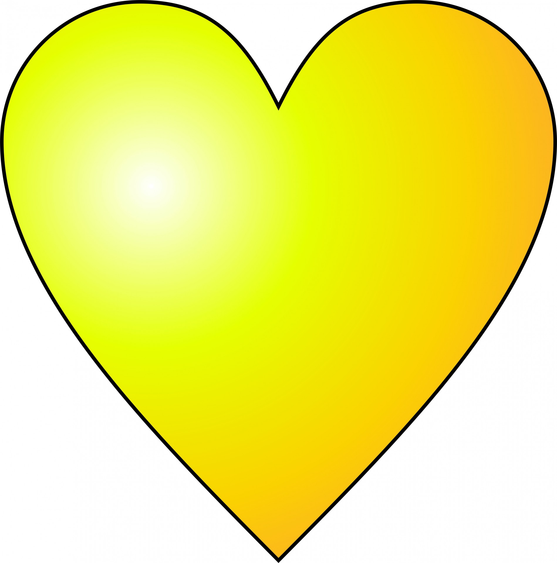 circular orange heart free photo