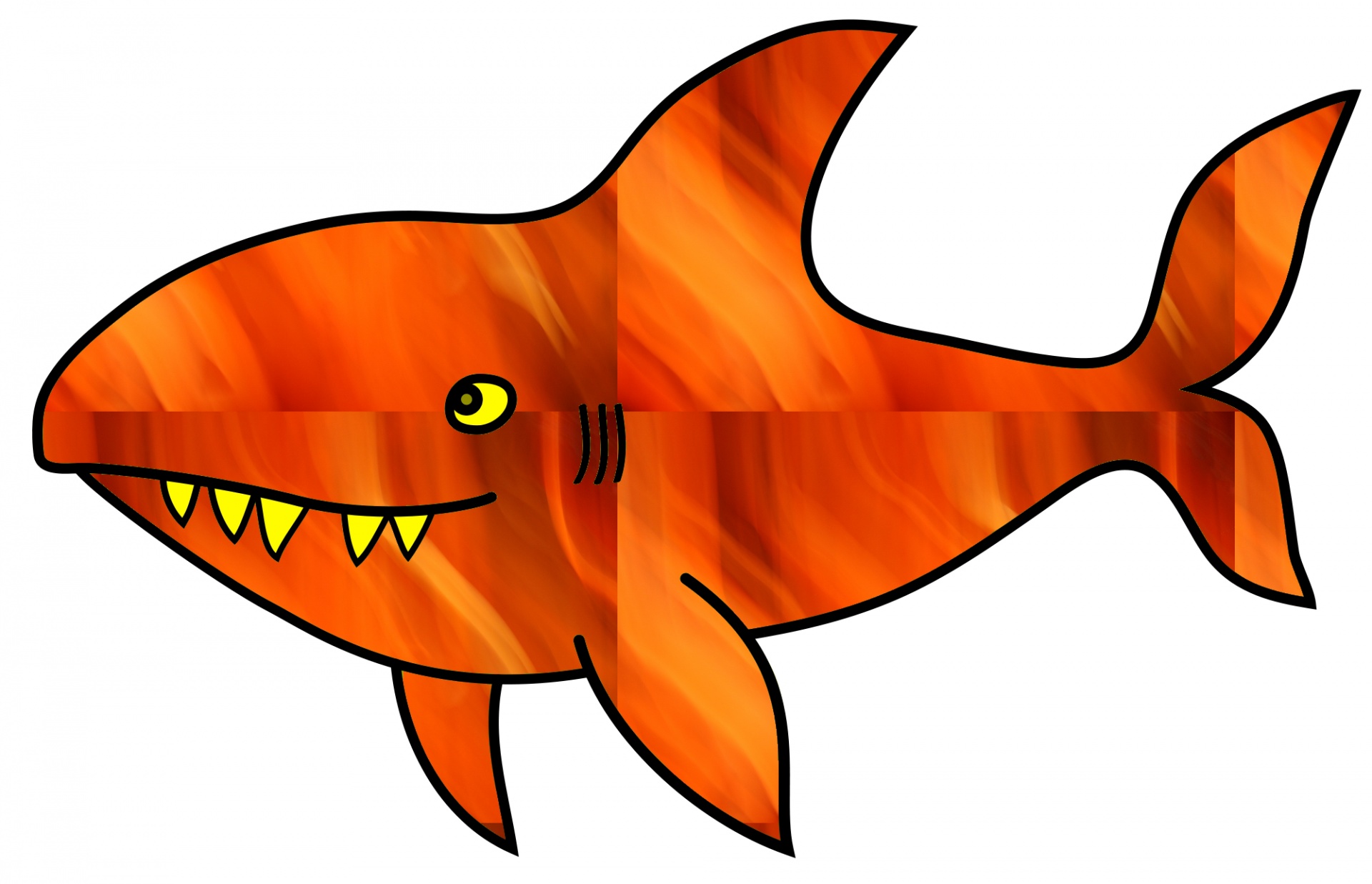 Оранжевая акула