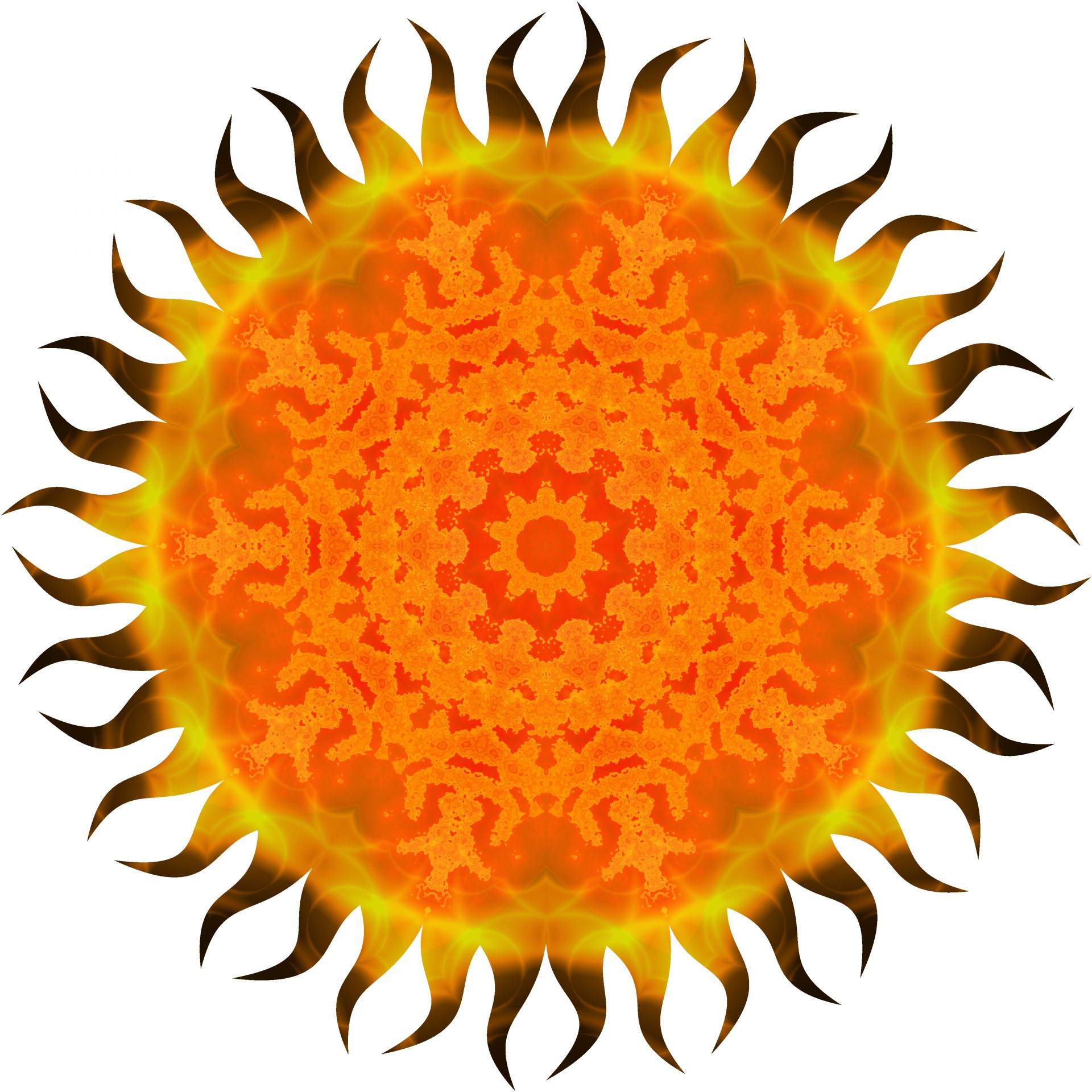 orange sun symbol free photo