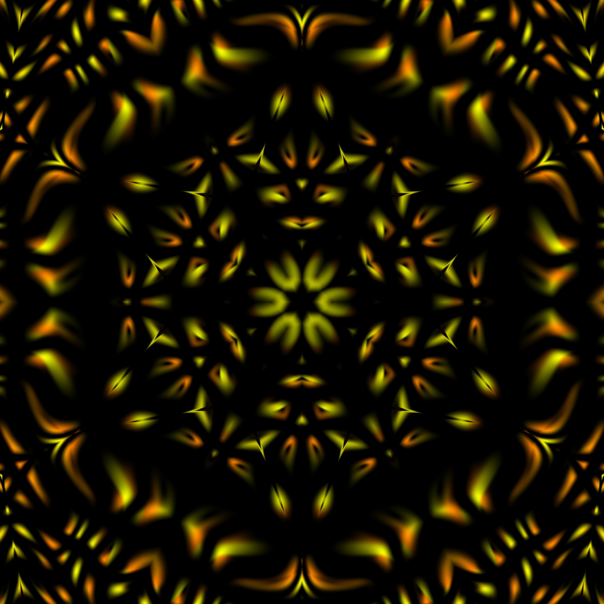kaleidoscope snowflake yellow free photo