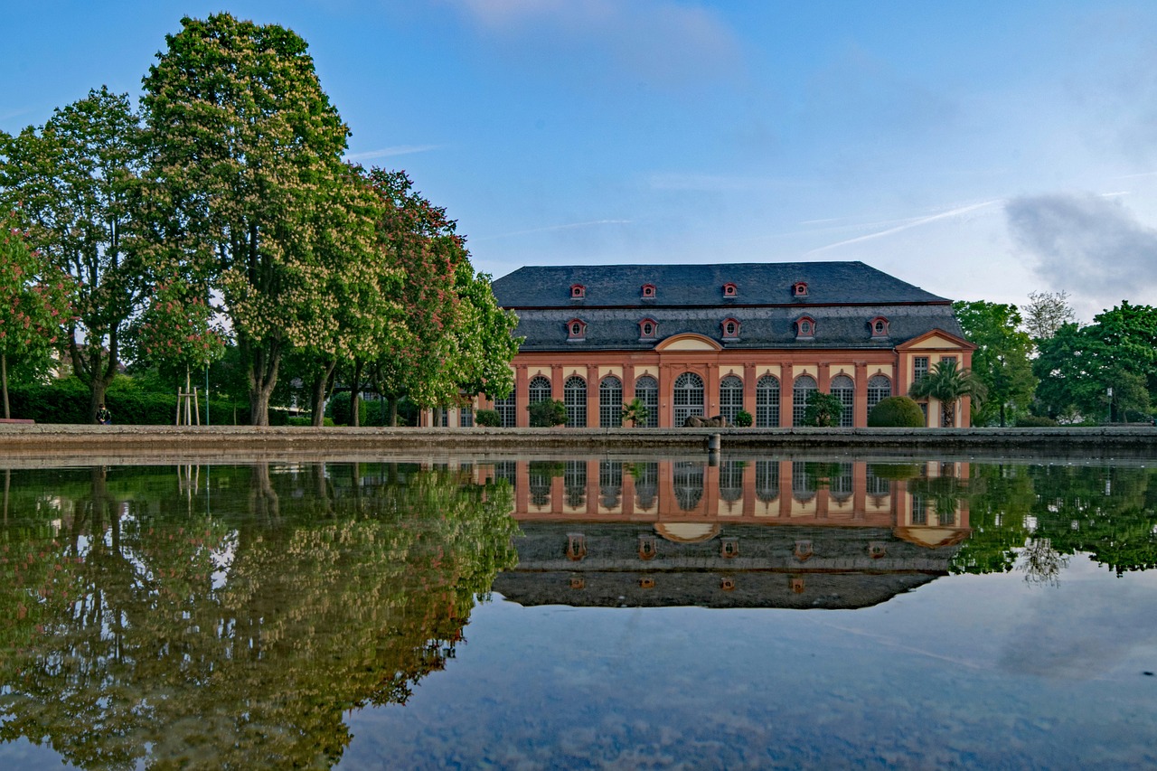 orangery architecture fountain free photo