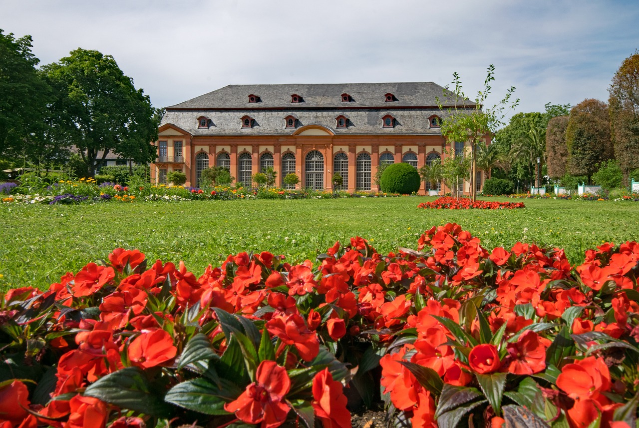 orangery architecture flowers free photo