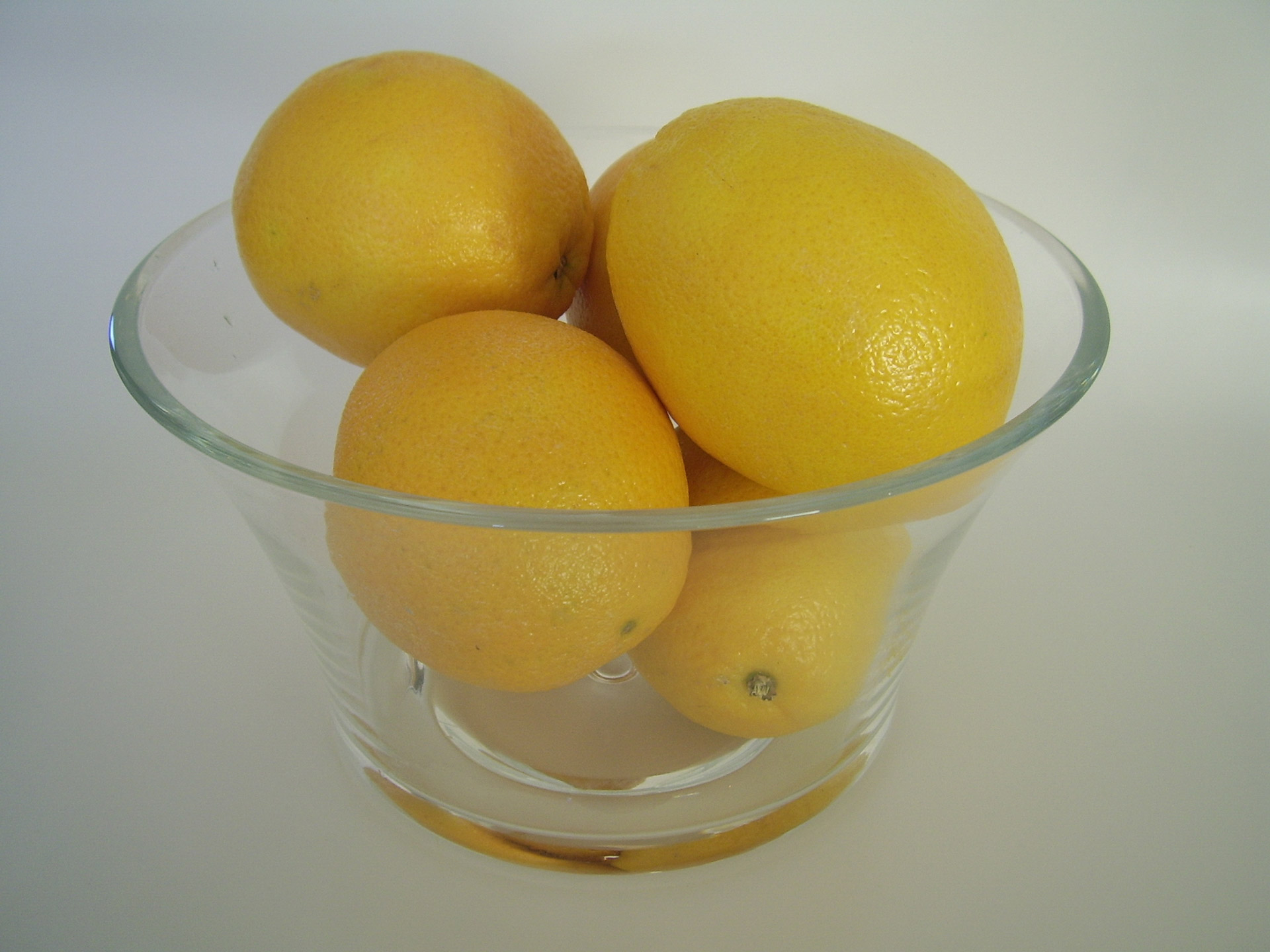 oranges glass bowl free photo