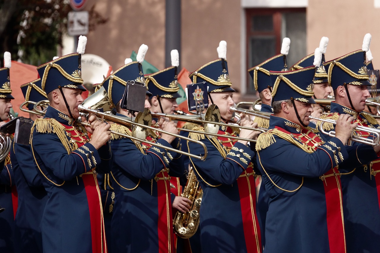 orchestra  military  parade free photo