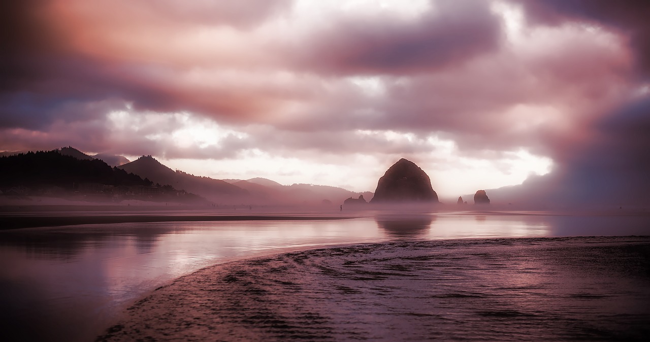 oregon cannon beach sea free photo