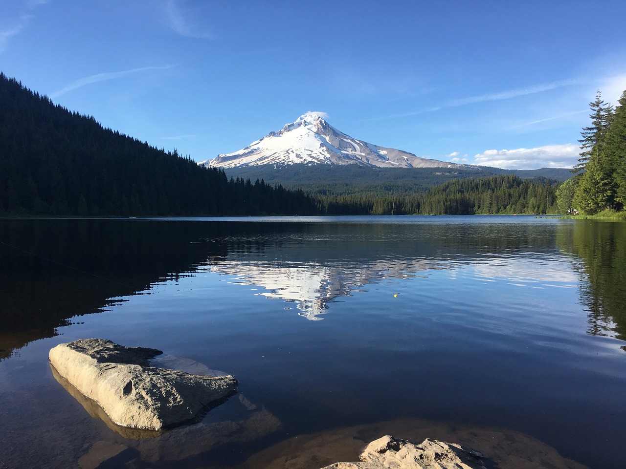 oregon  mounthoodlake  water free photo