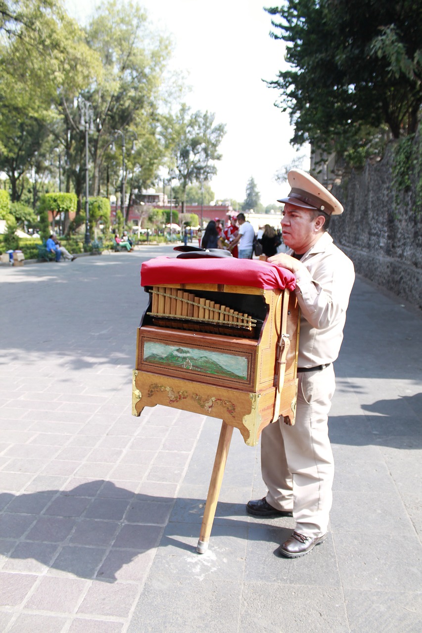 organ grinder music park free photo