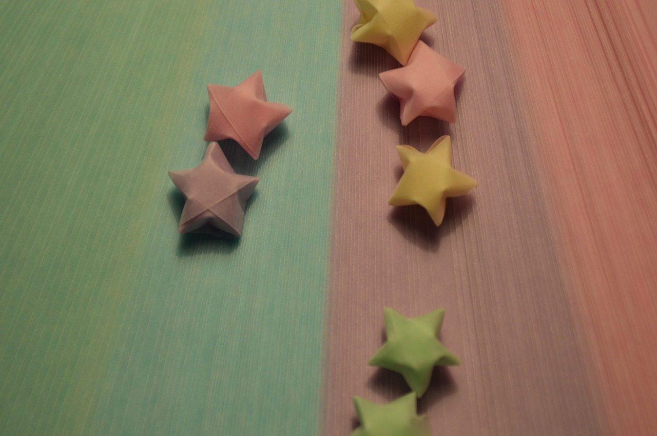 origami stars paperstrips free photo