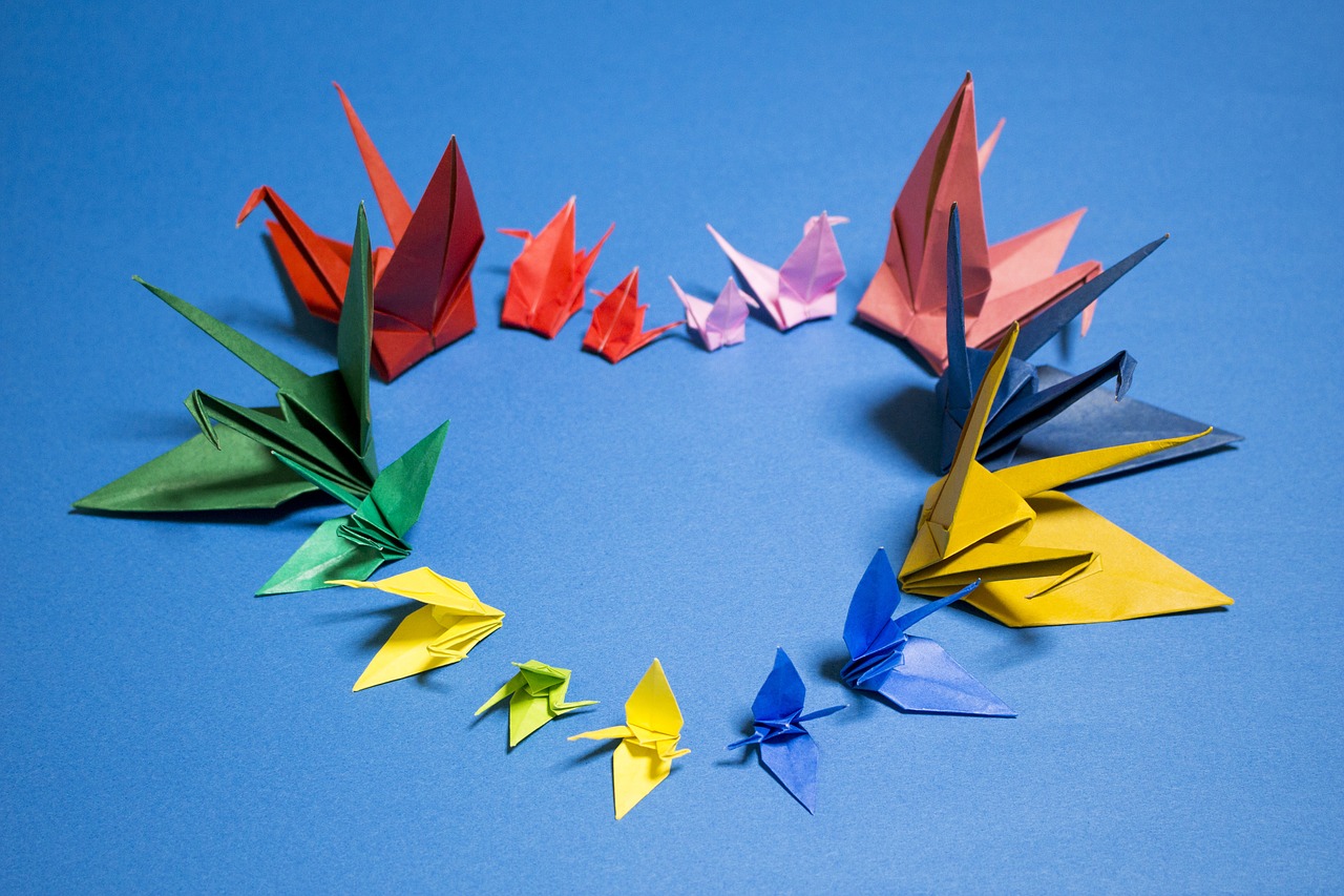 origami crane japan free photo