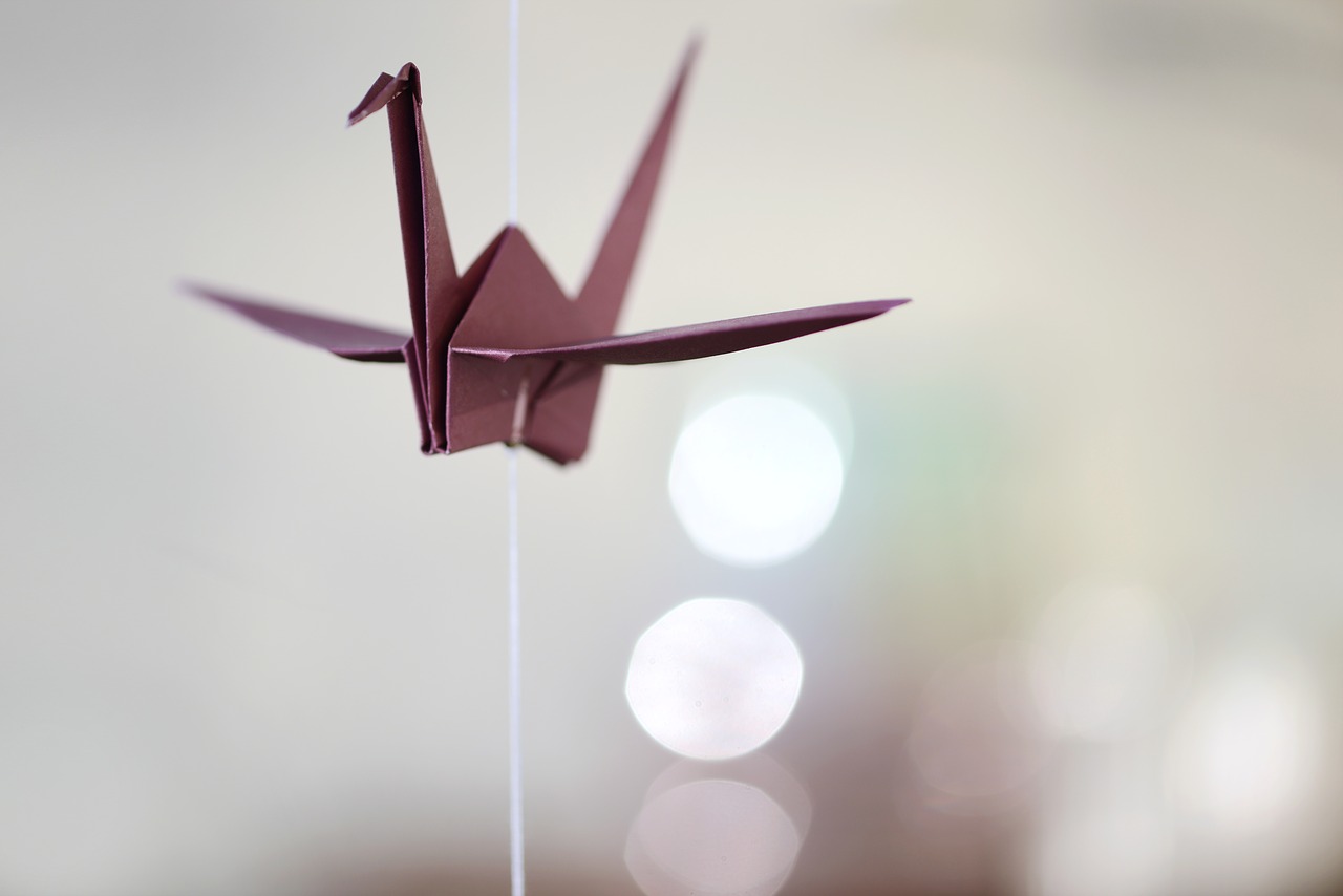 origami  crane  fold free photo