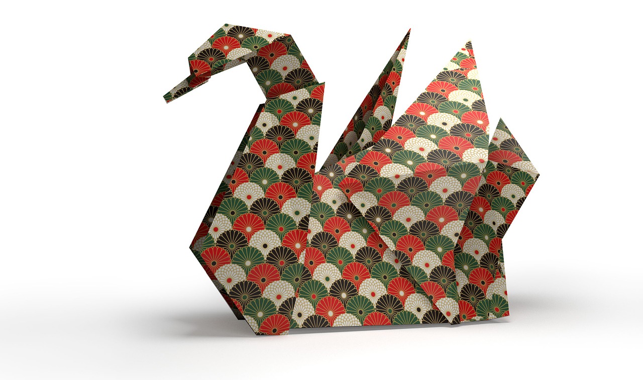 origami folding paper 3d free photo
