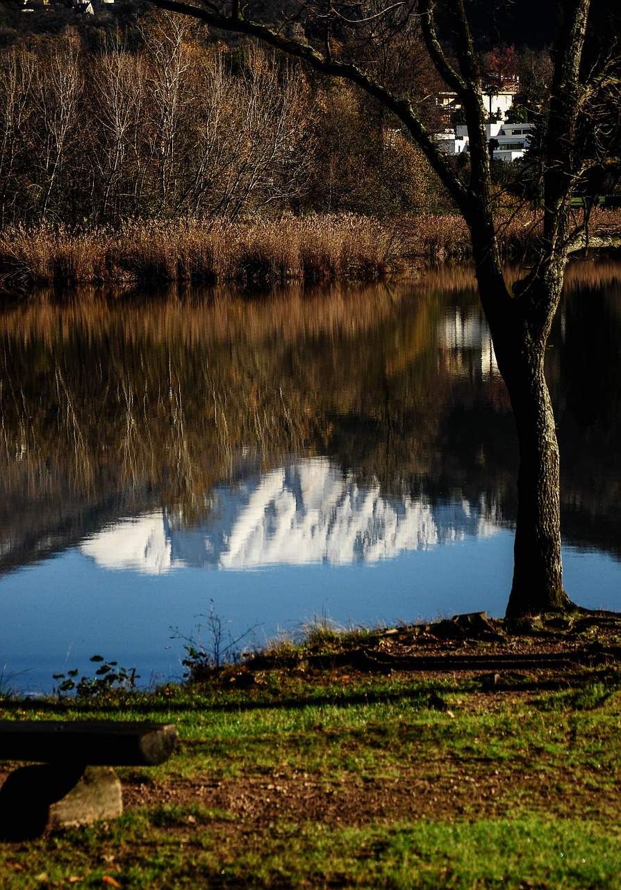 origlio lake reflections free photo