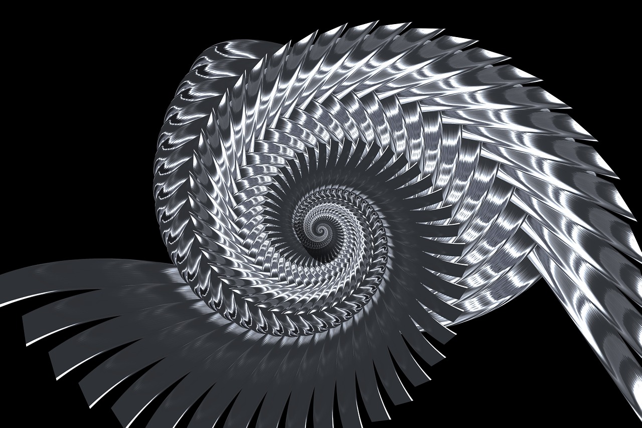 ornament spiral pattern free photo