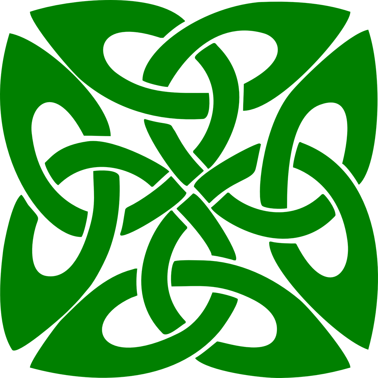 ornament knot green free photo