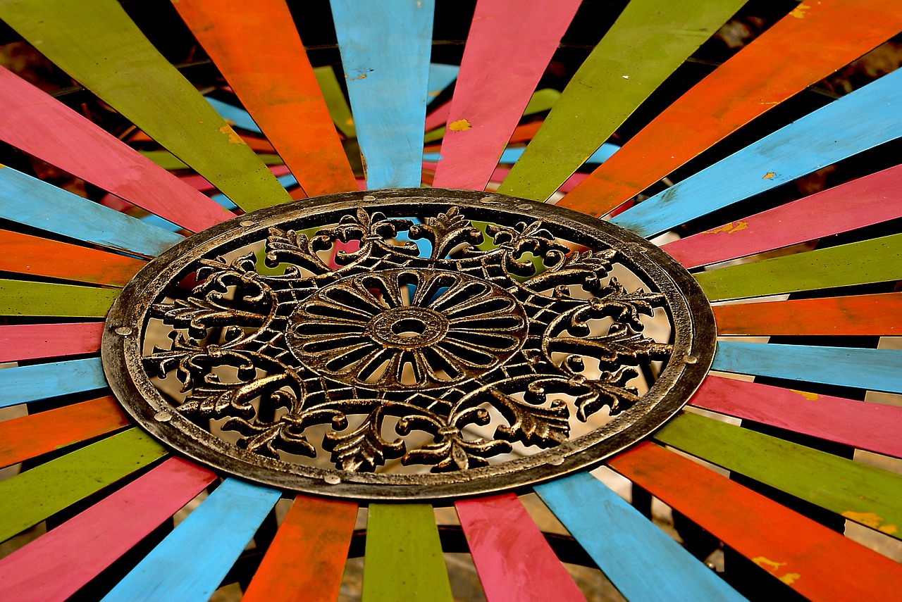 ornament wheel openwork free photo