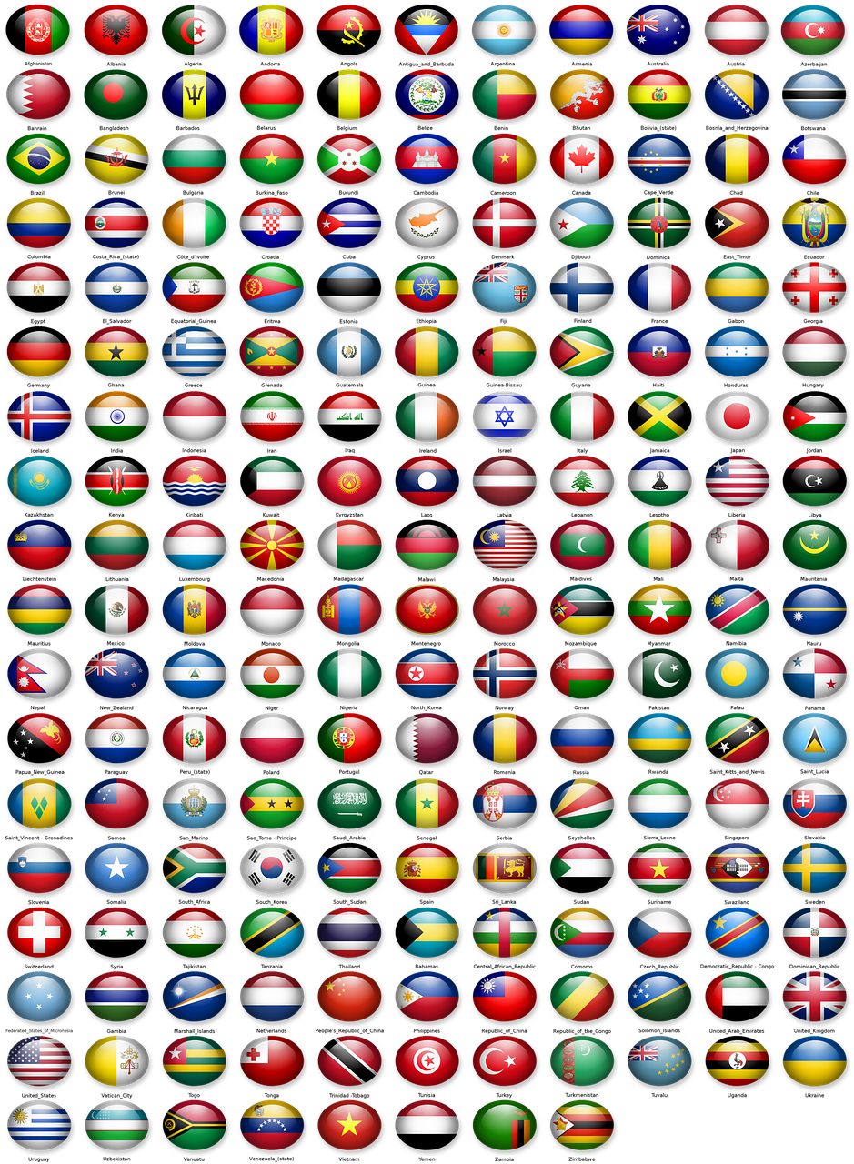 országzászlók flags earth free photo