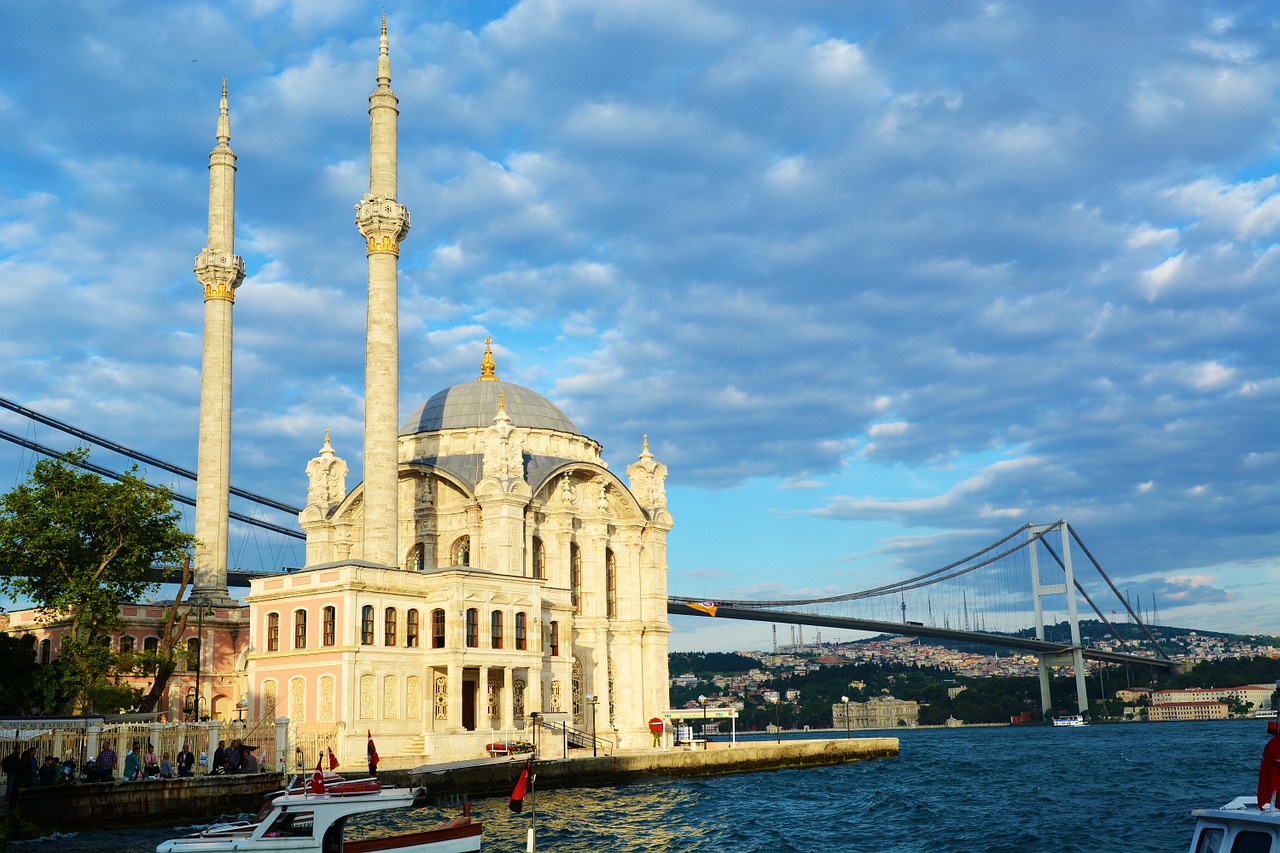 ortaköy mosque istanbul turkey free photo