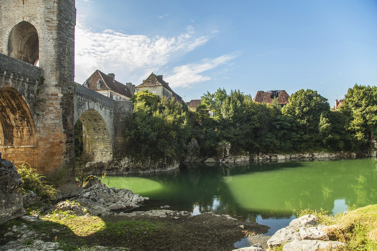 orthez france gave de pau river free photo