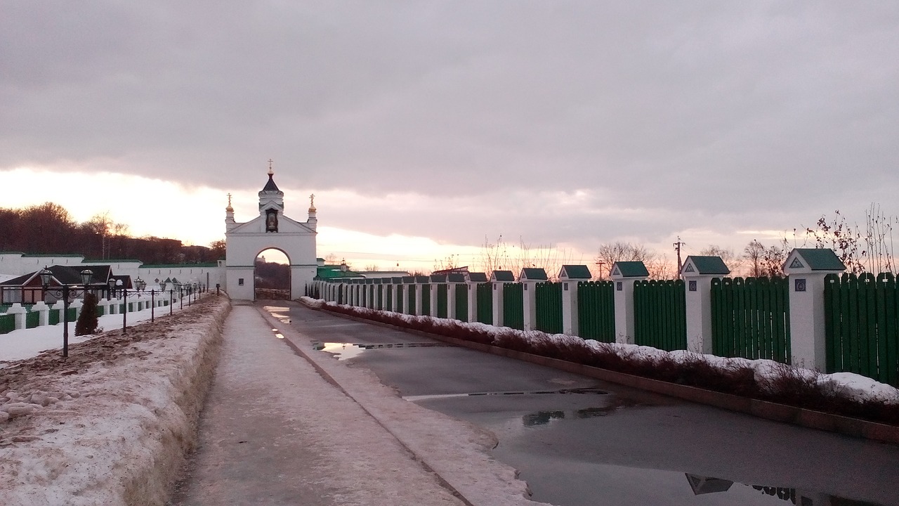 orthodoxy monastery winter free photo