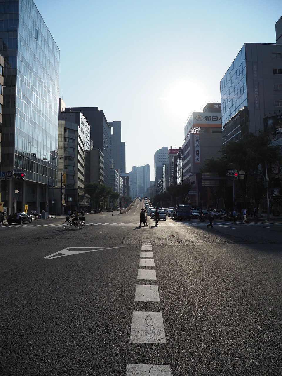 osaka city road free photo