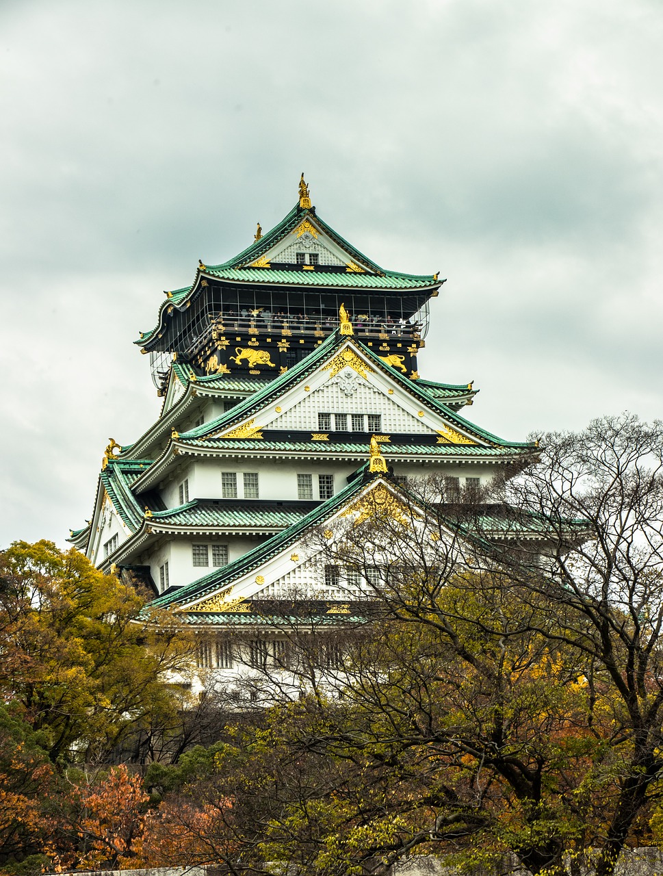 osaka  temple  japan free photo