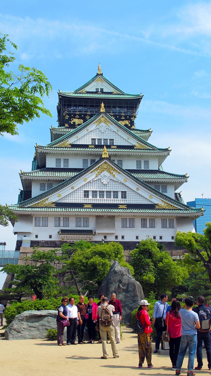 osaka castle japan five free photo