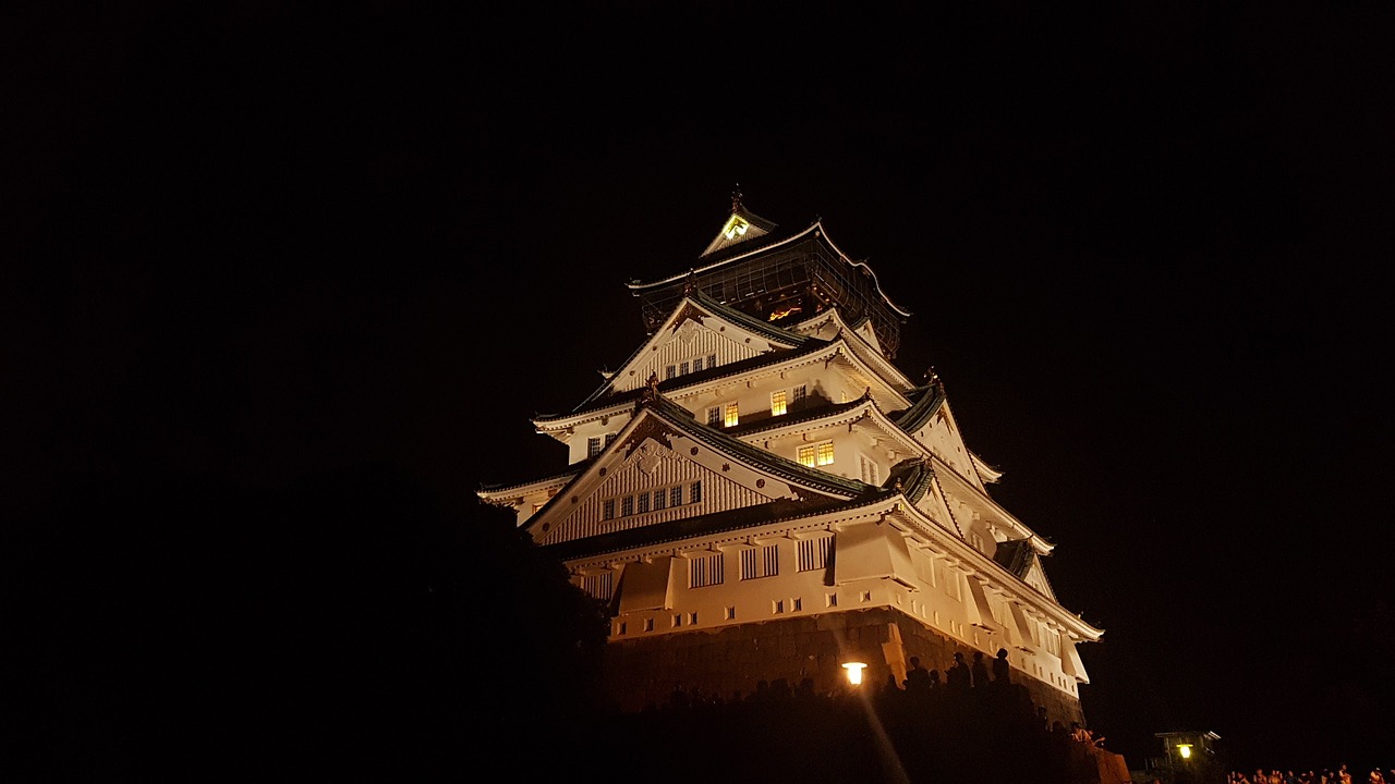 osaka castle osaka japan free photo