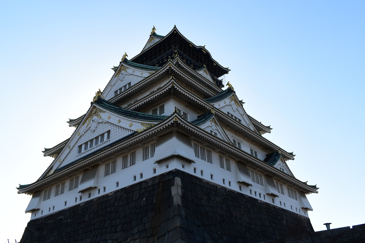 osaka castle  osaka  japan free photo