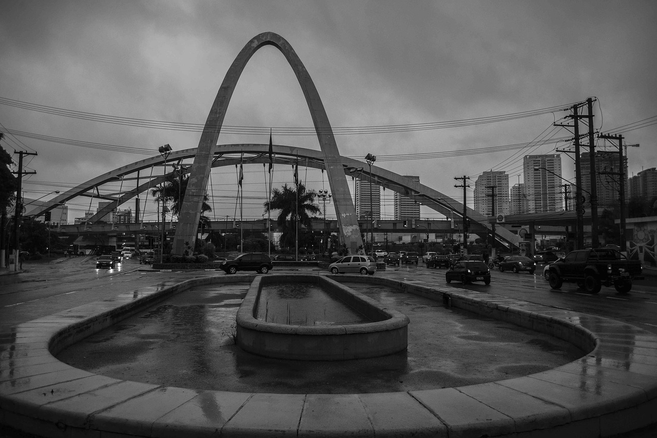 osasco the city of osasco the metal bridge free photo