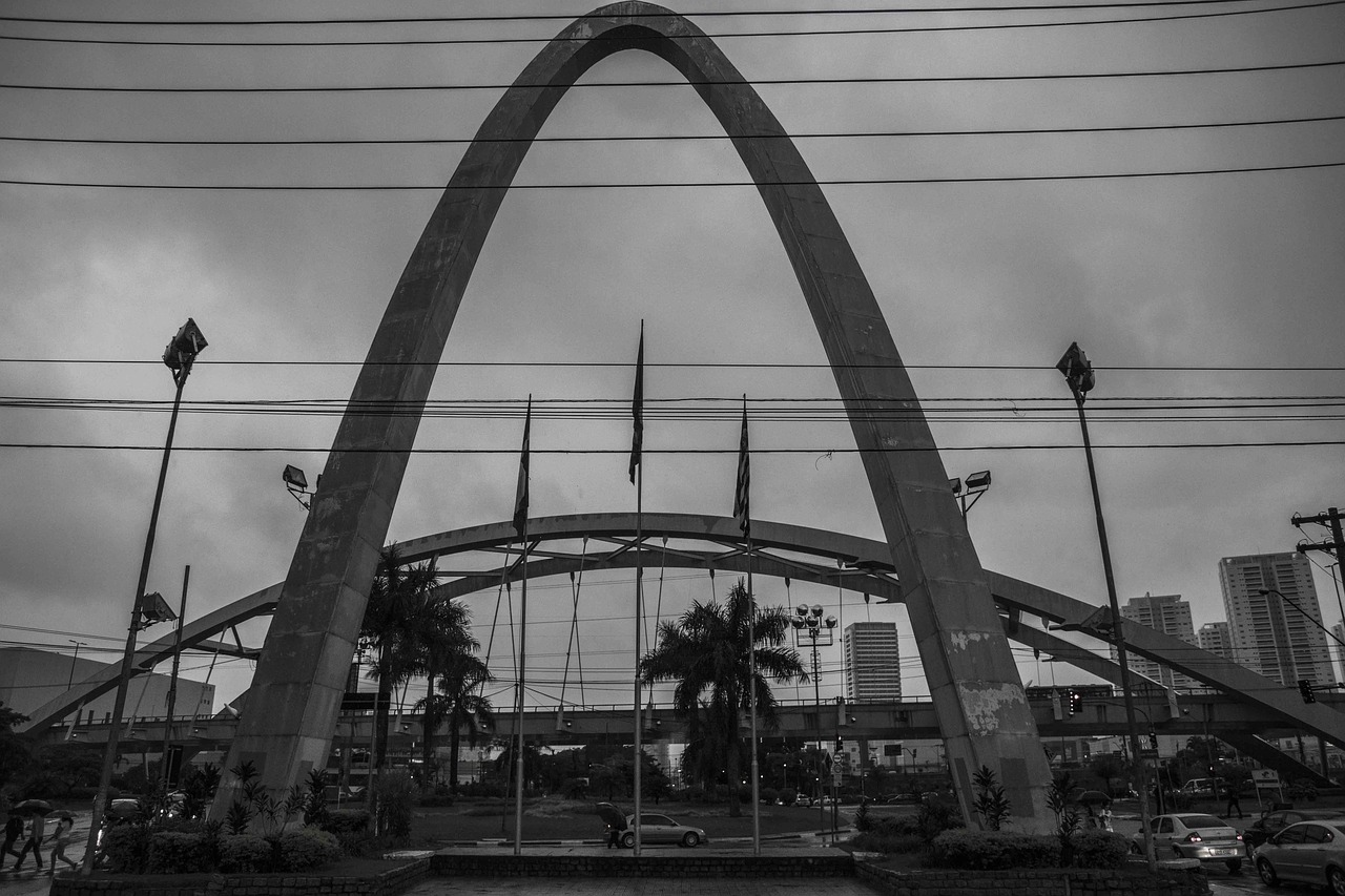 osasco the city of osasco the metal bridge free photo