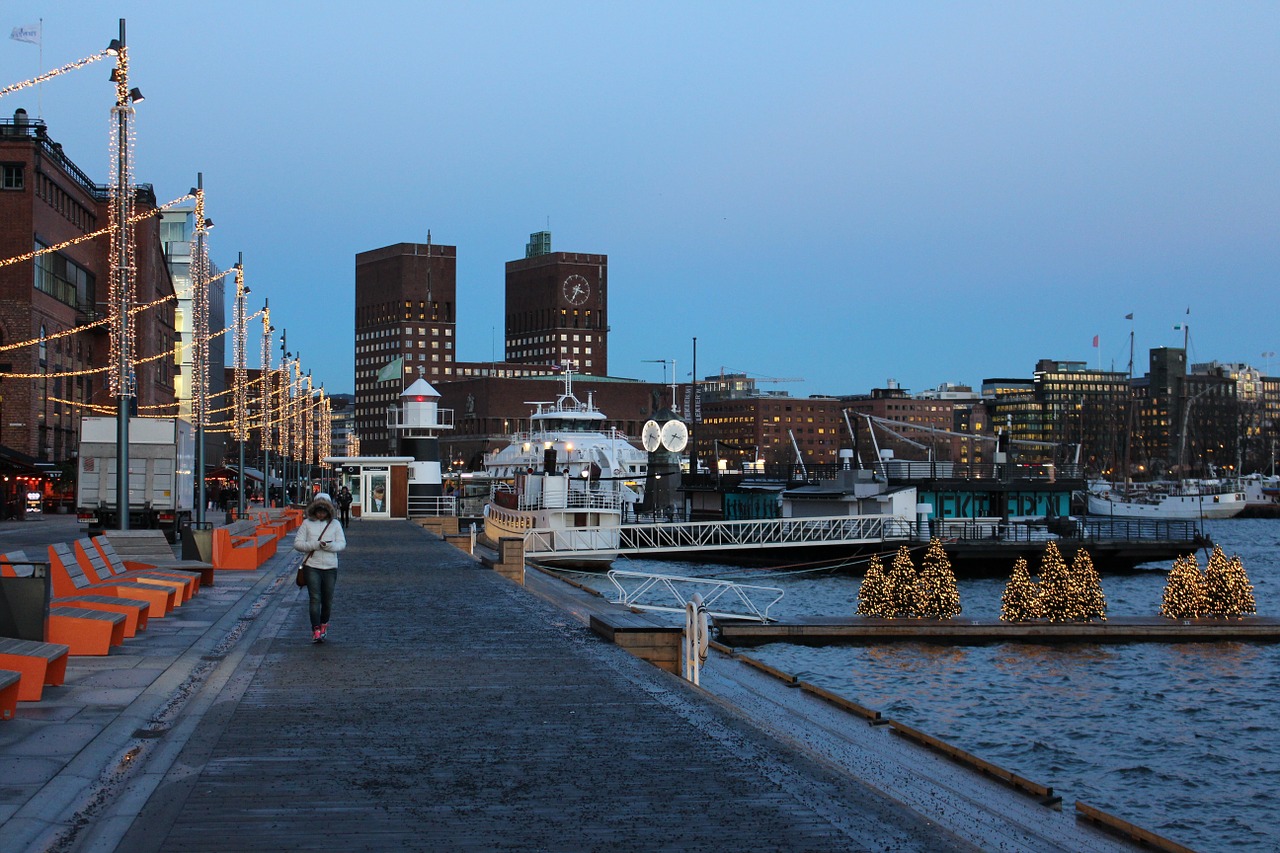 oslo akerbrygge norway free photo