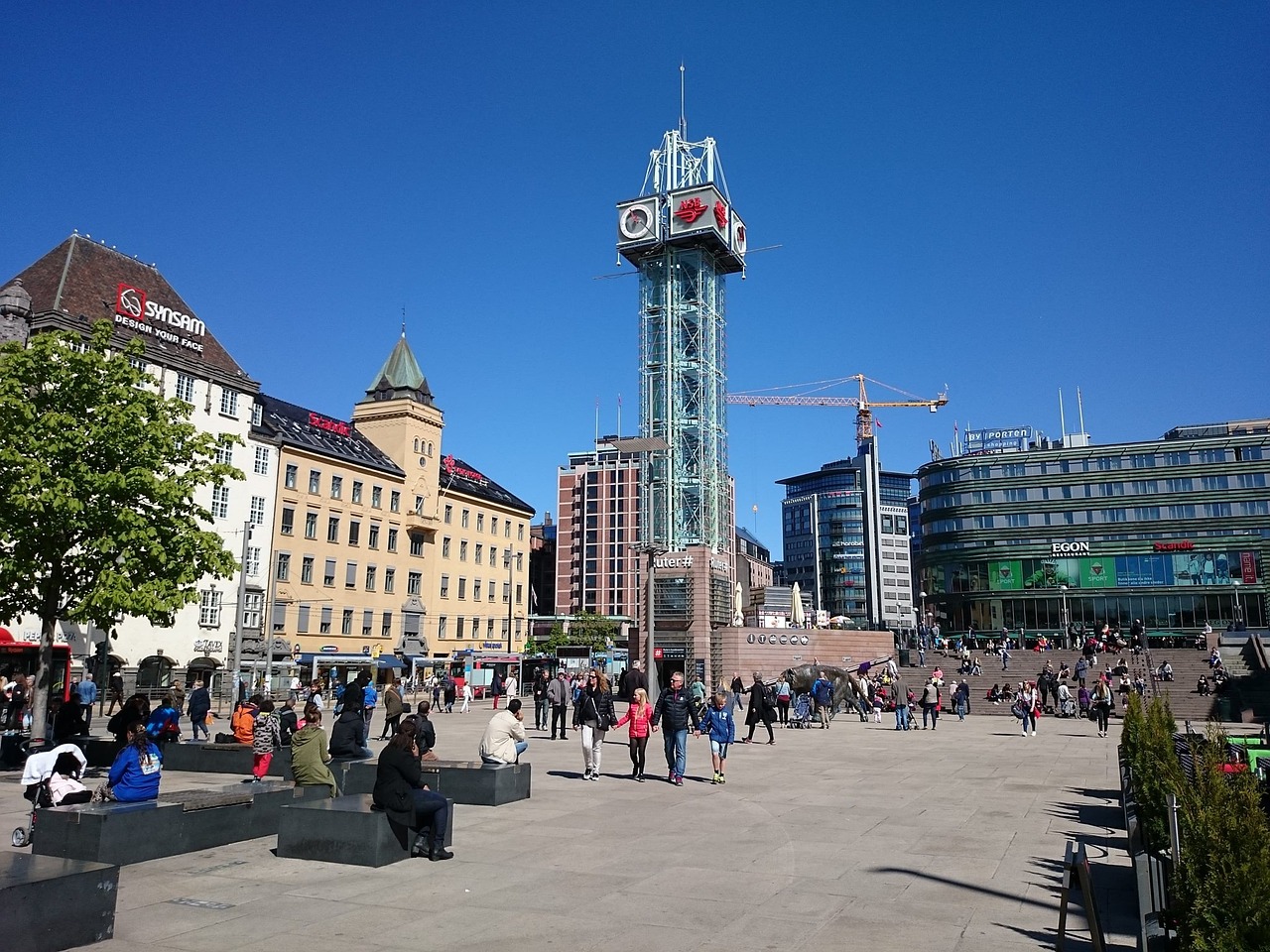 oslo downtown city free photo