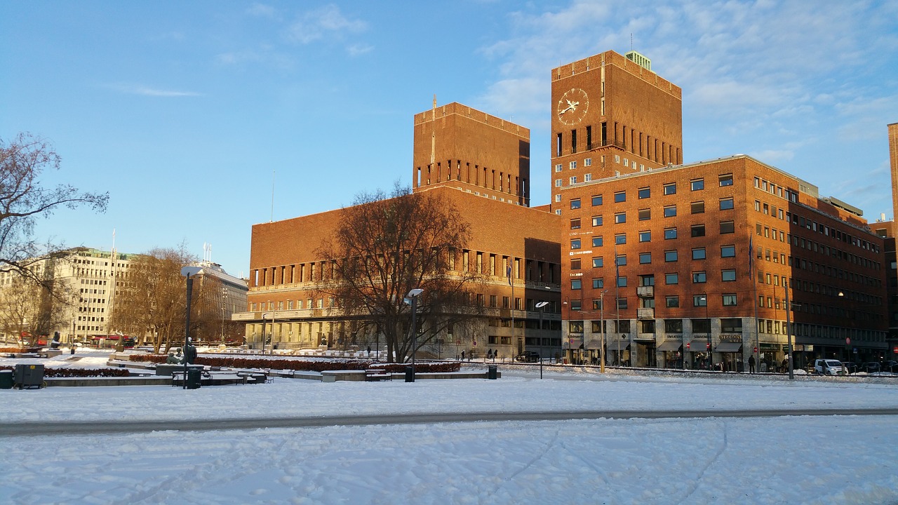 oslo norway city hall free photo