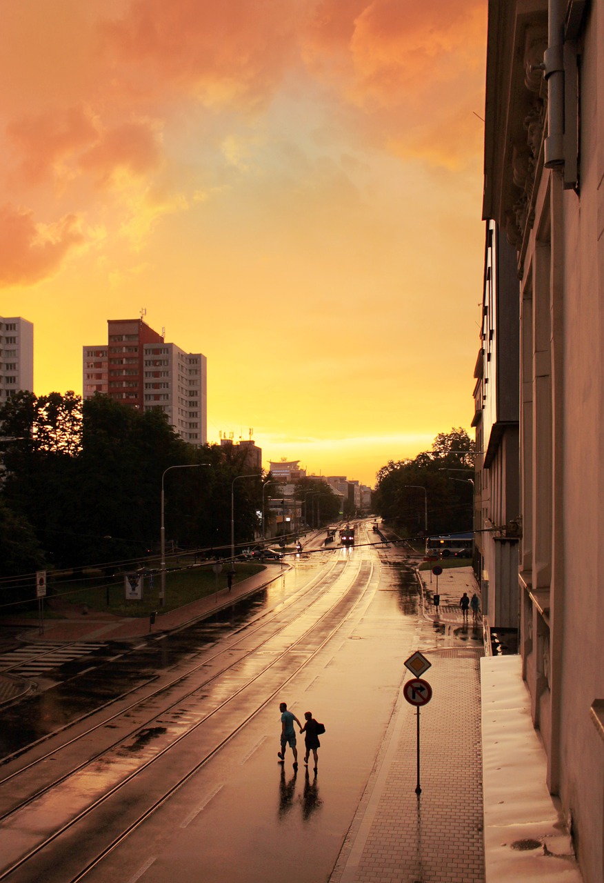 ostrava  city  rain free photo