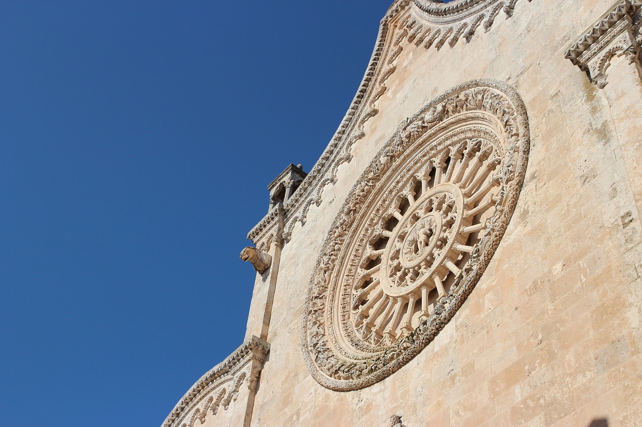 ostuni cathedral rose window free photo