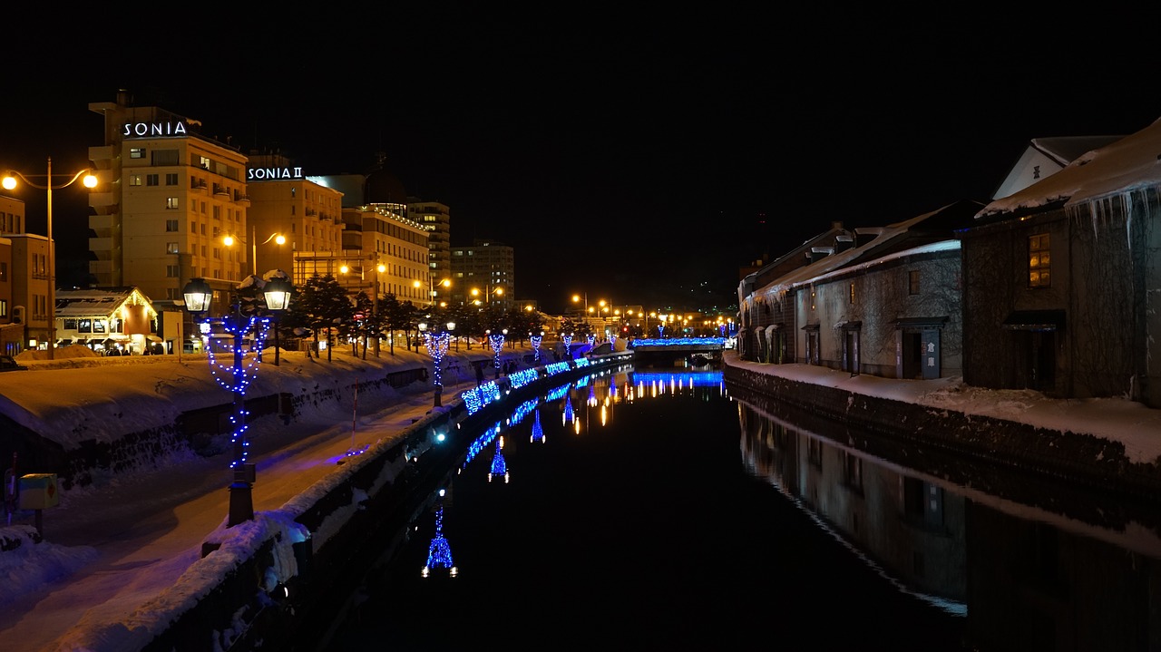 otaru canal hokkaido free photo