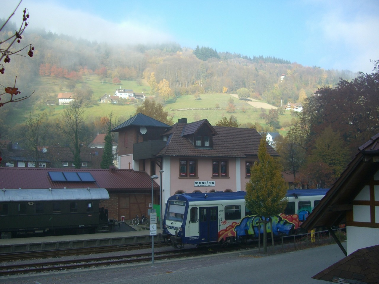 ottenhöfen railway station railway vehicle free photo